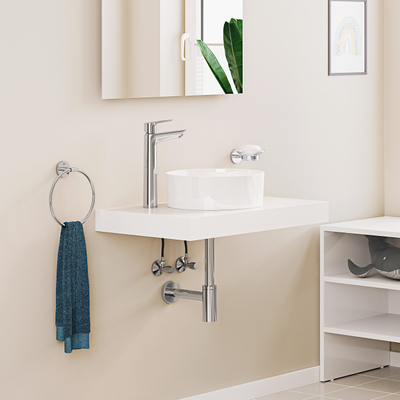 GROHE Start Edge wastafelkraan - xl-size - opbouw - hoog - voorsprong 10.8cm - chroom