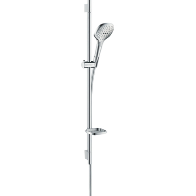 Hansgrohe Raindance Select E Doucheset - 120 - 3jet - ecosmart - met Unica - glijstang 90 cm en zeepschaal - hoogglans chroom