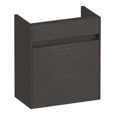 BRAUER Inspire meuble sous-lavabo pour lave-mains - 40x45x22cm - porte ouvrant à gauche - sans poignée - Timber Anthracite