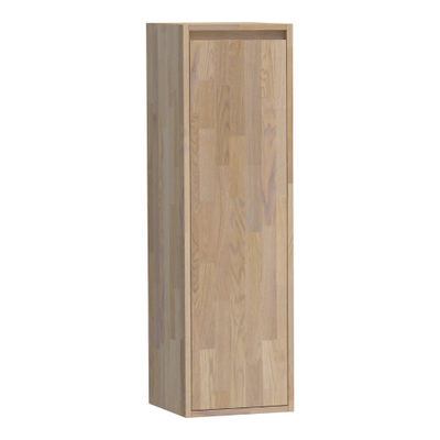 BRAUER Adore armoire de salle de bains - 120x35x35cm - avec 1 porte sans poignée ouvrant à gauche chêne abouté gris