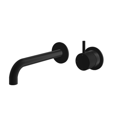 Hotbath Cobber X afbouwdeel voor wastafelmengkraan met 18cm uitloop mat zwart OUTLETSTORE