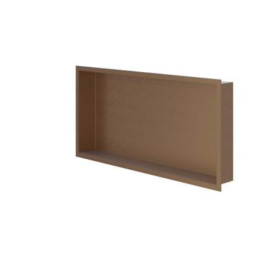 IVY Inbouwnis - 60x30x7.5cm - Geborsteld mat koper PVD