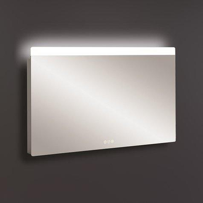 Miroir Crosswater Glide II - 100x3.5x60cm - à intensité variable - LED - IP44 - argent