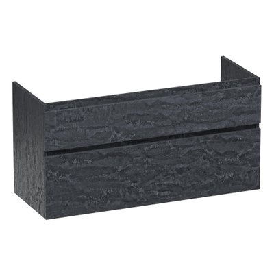 BRAUER Delight wastafelonderkast - 120x46x60cm - 2 softclose lades - greeploos - 1 sifon uitsparing - Damascus