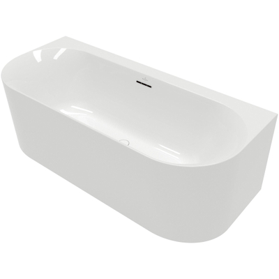 Villeroy & Boch Loop & Friends half - vrijstaand bad - 180x80cm Acryl - glans wit