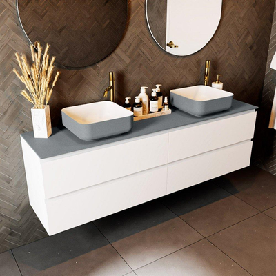 Mondiaz TOP 23 Topblad - 170x23.5x0.9cm - geschikt voor afdekplaat - Solid surface - Plata