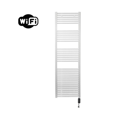 Sanicare HVW Elektrische Radiator - 172x45cm - 920W - wifi - thermostaat - zwart - rechtsonder - wit
