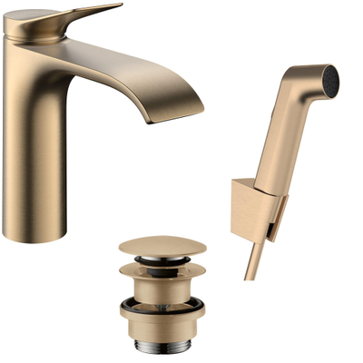 Hansgrohe VIVENIS wastafelkraan - model 260 - eengreeps - brushed bronze (brons)
