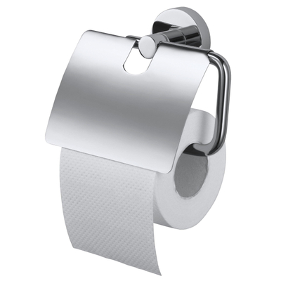 Haceka Kosmos Porte-papier toilette avec couvercle chrome