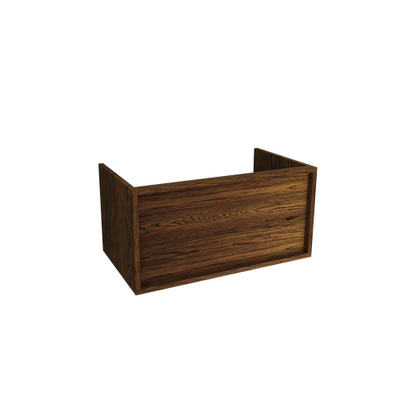 Saniclass Holz Framse Meuble sous lavabo de salle de bains - 100x45x40cm - 1 tiroir - Noyer pure