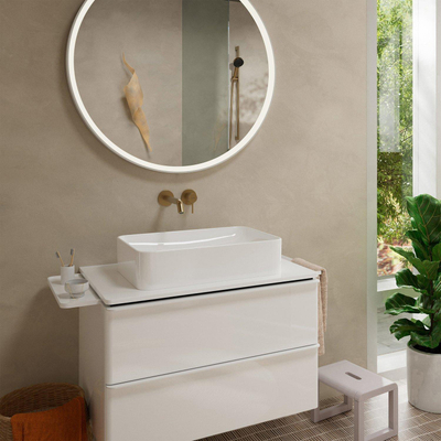 Hansgrohe Tecturis S wastafelkraan - inbouw - 2-gats - voorsprong 16.5cm - geborsteld brons