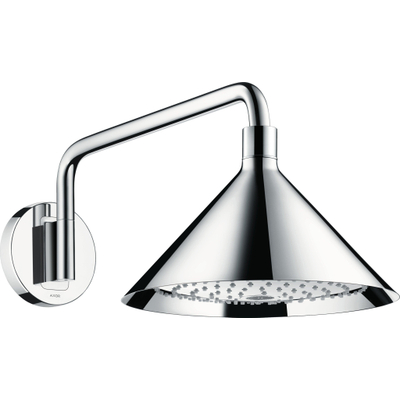 AXOR Front 240 pomme de tête 2jet avec bras de douche 40cm orientable à 150 degrés fixation murale chrome
