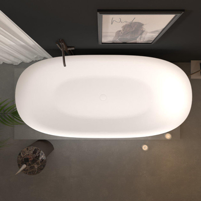 Zeza Enova Baignoire autoportante - 170x80cm - acrylique - blanc brillant