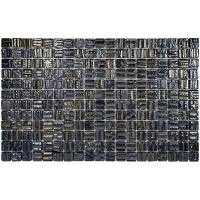 The Mosaic Factory Valencia carreau mosaïque - 32.8x51.8cm - Carrelage mural - carré - 3D Black Pearl
