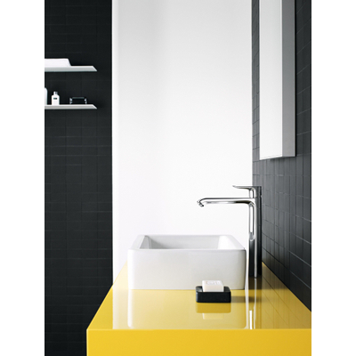 Hansgrohe Metris 1 greeps wastafelkraan - 260 met trekwaste - hoogglans chroom