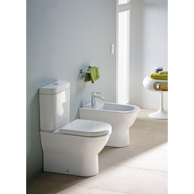Duravit Darling New Staand bidet - inclusief bevestiging - 63x36cm - glans wit