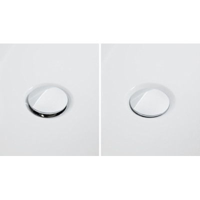 Duravit D-code Badafvoer en overloopcombinatie - met waste - voor bad - 180cm - inclusief middenafvoer - hoogglans chroom