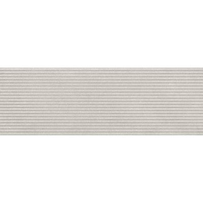 Baldocer Ceramica Strive Delf wandtegel - 33.3x100cm - 10.5mm - Rechthoek - gerectificeerd - Betonlook - Zilvergrijs structuur mat
