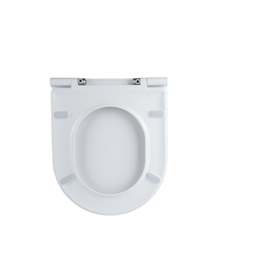 QeramiQ UniSeat Abattant de toilette - dégagement rapide - fermeture douce - duroplast - 43.3x36.0x3.8cm - blanc brillant