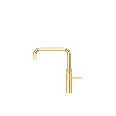 Quooker BE Fusion Square kokendwaterkraan - draaibare uitloop - Combi+ reservoir - Warm / kokend water - Verguld glans