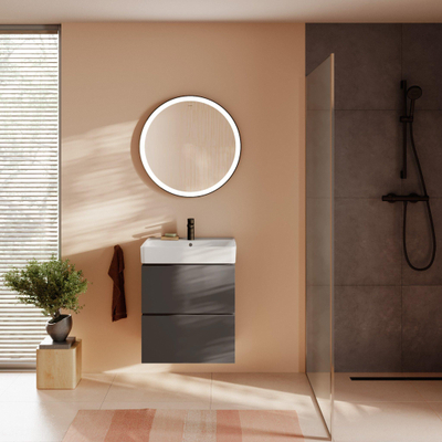 Hansgrohe Vernis Blend Robinet‑mélangeur pour lavabo - 10 cm - mono‑commande - CoolStart - avec bonde d’évacuation - noir mat