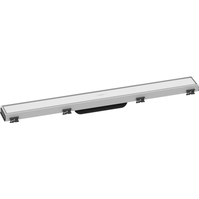 Hansgrohe RainDrain Match Douchegoot - 70cm - hoogte verstelbaar frame - mat wit