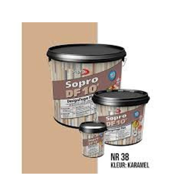 Sopro DF 10 – Mortier de jointoiement flexible pour carrelage mural et sol – Caramel n°38 – 5 kg