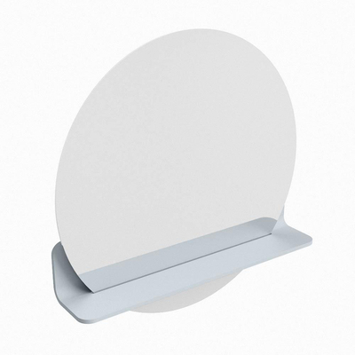 Mondiaz SPOT Badkamerspiegel - rond 60cm - spiegelplanchet - kleur Clay