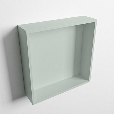 Mondiaz Easy niche 29,5x29,5x8cm - encastrable/surélevé - 1 compartiment ouvert - Solid Surface - Gris