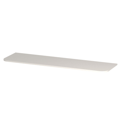 INK Concept R Wastafelblad - 160x45x1.7cm - tbv afgeronde onderkast - MDF lak - Mat wit
