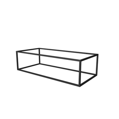INK Ferro wastafel - frame 100x45x27cm - staal zwart mat