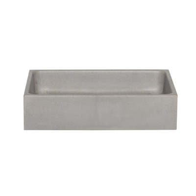 Ideavit Sol waskom - 41.5x28cm - rechthoek - beton