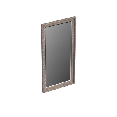Forzalaqua Reno 2.0 miroir 40x80cm Rectangulaire sans éclairage avec cadre Chêne massif Silver Grey
