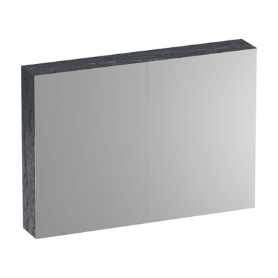 BRAUER Impress spiegelkast – 99x70x15 cm – 2 deuren, dubbelzijdige spiegeldeuren – Damascus