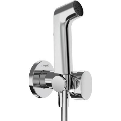 Hansgrohe douchette hygiénique 1jet EcoSmart pour eau chaude avec support de douche et tuyau de douche 125 cm chrome