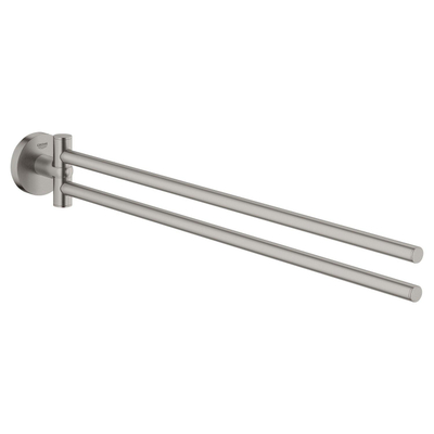 Grohe Start Porte-serviettes - 2 bras - supersteel - aspect inox