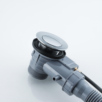 Fortifura Calvi Badafvoercombinatie - draaibediening - geschikt - voor bodemdikte 10-20mm - hoogglans chroom