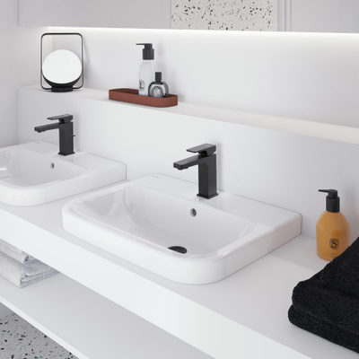 Villeroy & Boch Architectura lavabo - 60x47cm - 1 trou de robinet avec trop-plein dessous meulé ceramic+ blanc