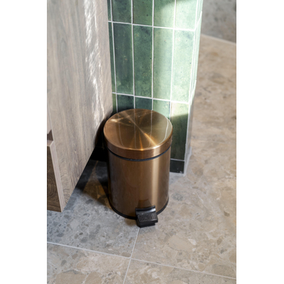 Fortifura Calvi pedaalemmer - 5 liter - rond - PVD - geborsteld koper