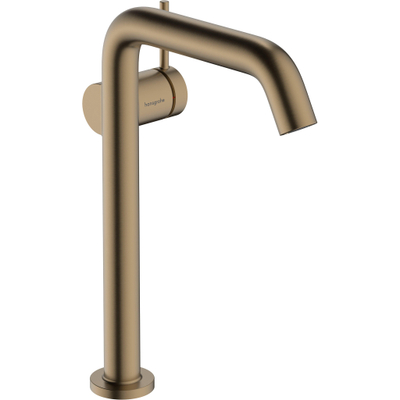 Hansgrohe Tecturis s Eengreeps wastafelkraan - 240 Fine - coolstart - voor waskommen - met afvoerplug - geborsteld brons