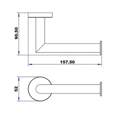Plieger Vigo porte-rouleau de réserve chrome