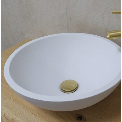 Fortifura Calvi afvoerplug - always open - PVD - Geborsteld Messing (Goud)