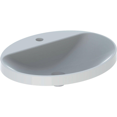 Geberit Variform lavabo à poser ovale 60x48cm sans trop-plein blanc