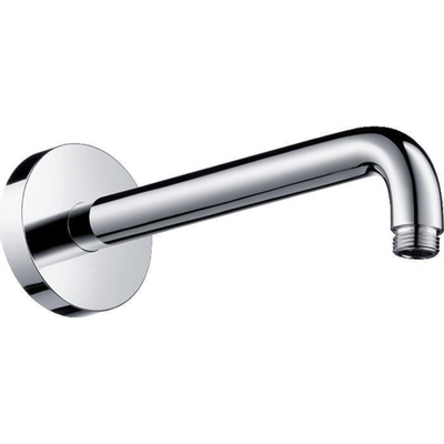 Hansgrohe Universeel Douchearm - uitsprong - 241 mm - wandmontage - uitvoering: 90° hoek - aansluitdraad G 1/2 - hoogglans chroom