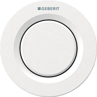 Geberit Type01 bedieningplaat - met frontbediening - voor toilet - 9.5x9.5cm - wit