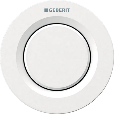 Geberit Type01 bedieningplaat met frontbediening voor toilet 9.5x9.5cm wit