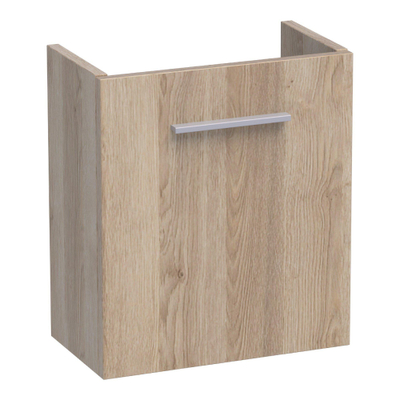 Saniclass Florence Fonteinonderkast - 40x45x22cm - 1 rechtsdraaiende deur - zonder greep - MFC - legno calore