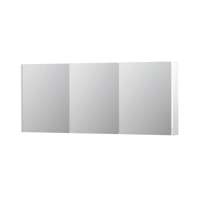 INK SPK2 spiegelkast – 180x74x14 cm – 3 deuren, dubbelzijdige spiegeldeuren – Hoogglans wit