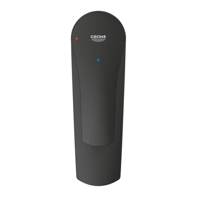 GROHE Eurosmart wastafelkraan - s-size - met klikwaste - mat zwart
