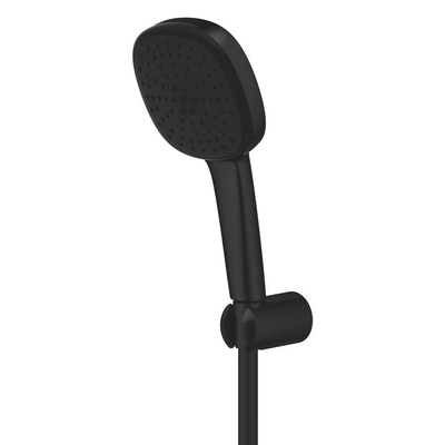 Grohe Vitalio Comfort QuickFix Support pommeau de douche - Ø11cm - 2 jets - 7.4l/min - flexible 175cm - noir mat